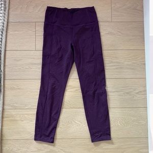ZYIA purple 7/8 legging with pockets